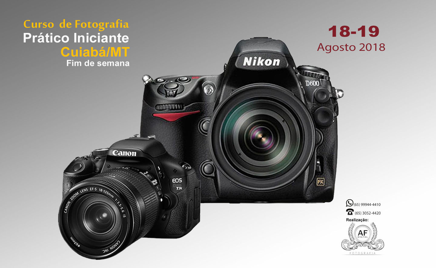 Curso de Fotografia Iniciante Fim de Semana - Cuiabá/MT Curso de Fotografia Iniciante Fim de Semana - Cuiabá/MT
