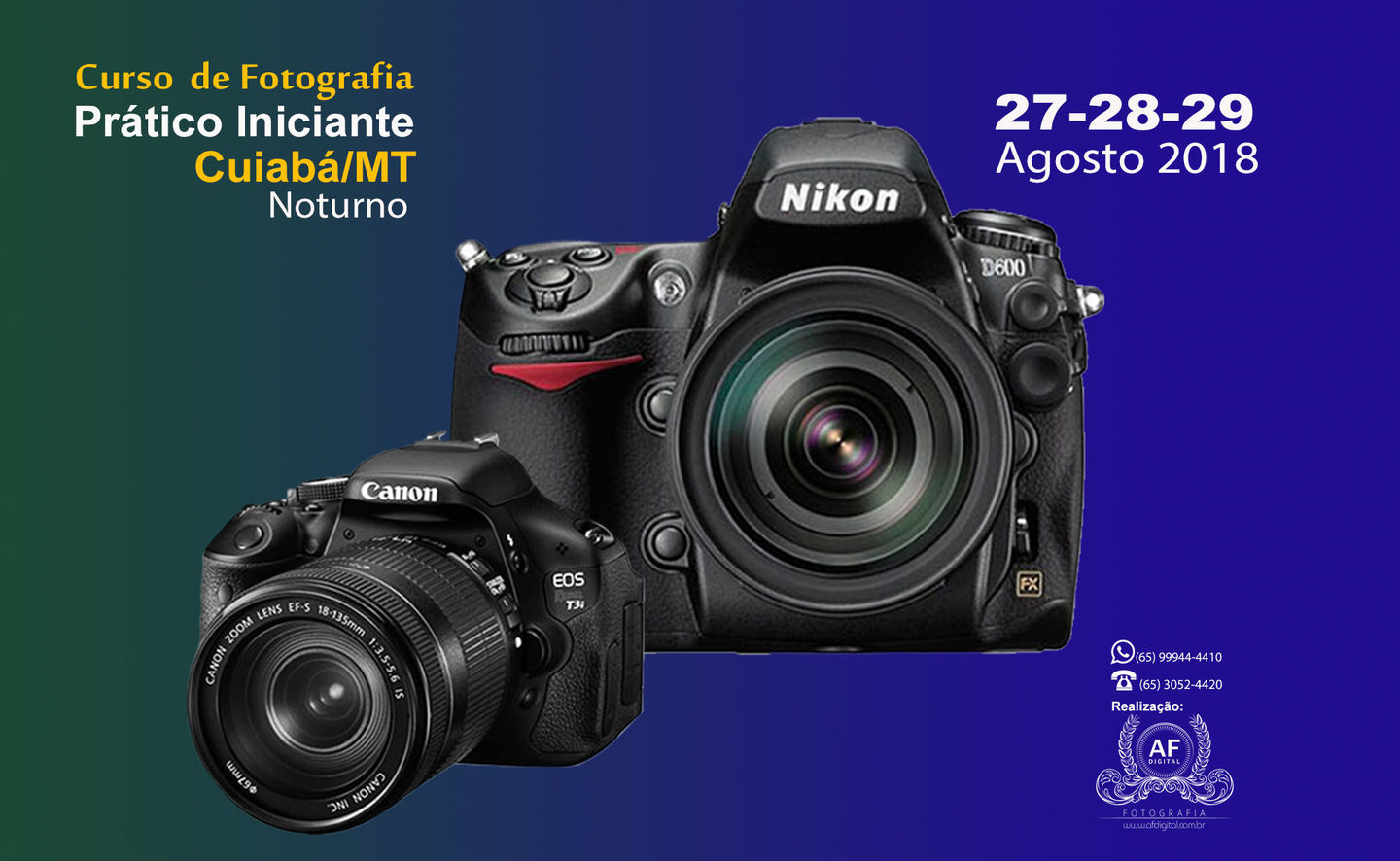 Curso de Fotografia Iniciante - Cuiabá/MT (Período-NOTURNO). Curso de Fotografia Iniciante - Cuiabá/MT (Período-NOTURNO).