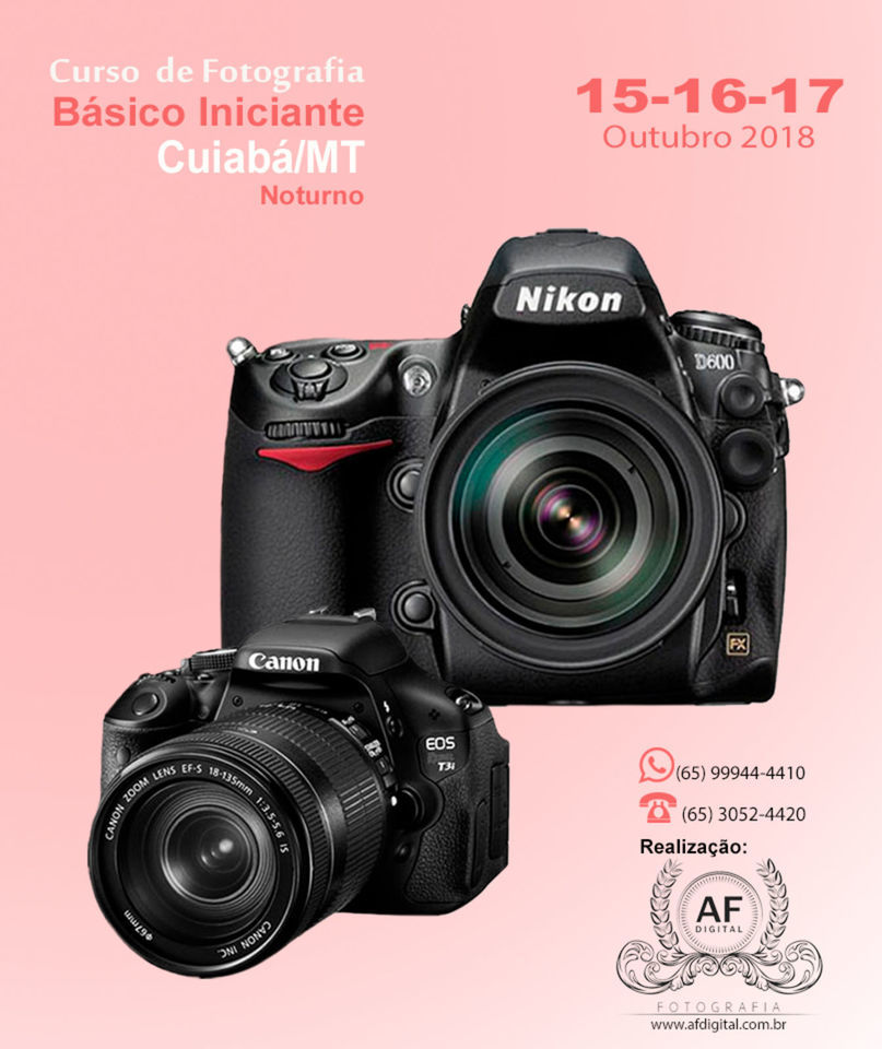 Curso de Fotografia Iniciante - Cuiabá/MT (Período-NOTURNO). Curso de Fotografia Iniciante - Cuiabá/MT (Período-NOTURNO).