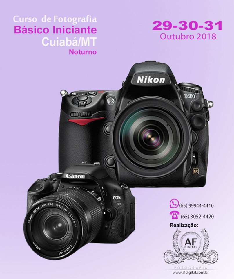 Curso de Fotografia Iniciante - Cuiabá/MT (Período-NOTURNO). Curso de Fotografia Iniciante - Cuiabá/MT (Período-NOTURNO).