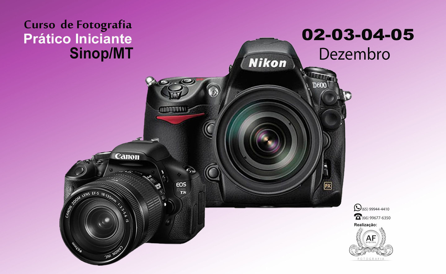 Curso de Fotografia Iniciante - Sinop/MT (Período-NOTURNO). Curso de Fotografia Iniciante - Sinop/MT (Período-NOTURNO).