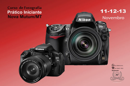 Curso de Fotografia - Noturno em Nova Mutum- MT Curso de Fotografia - Noturno em Nova Mutum- MT