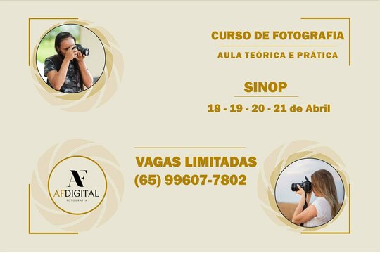 Curso de Fotografia - Sinop MT Curso de Fotografia - Sinop MT