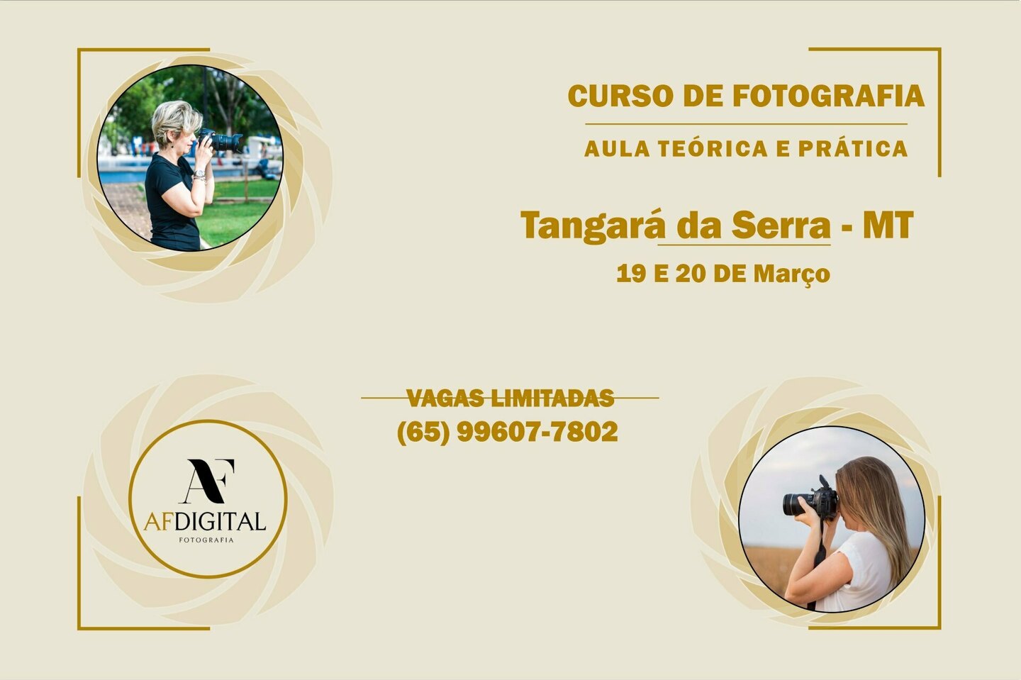 Curso de Fotografia - Tangará da Serra MT Curso de Fotografia - Tangará da Serra MT