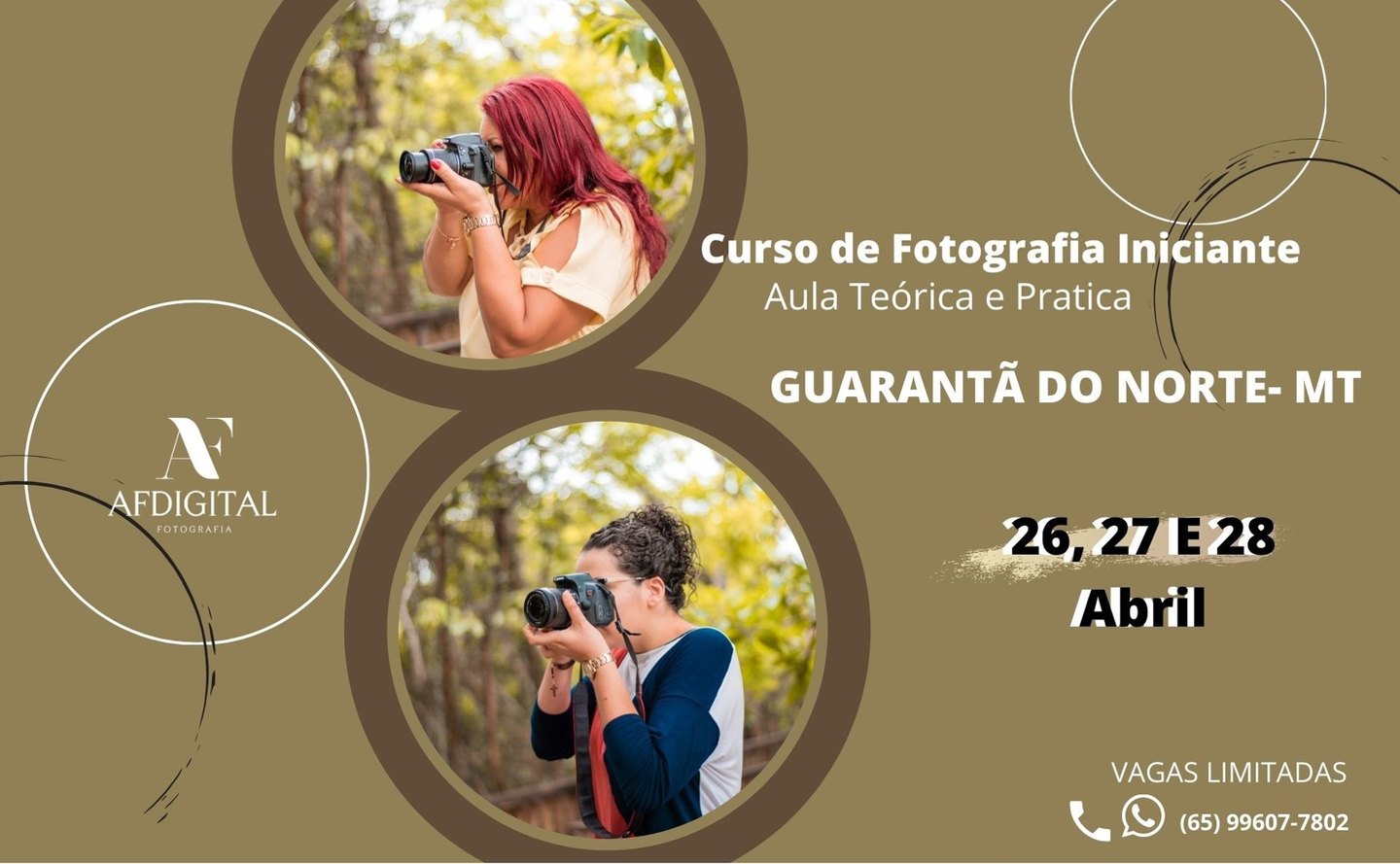 Curso de Fotografia - Guarantã do Norte MT Curso de Fotografia - Guarantã do Norte MT