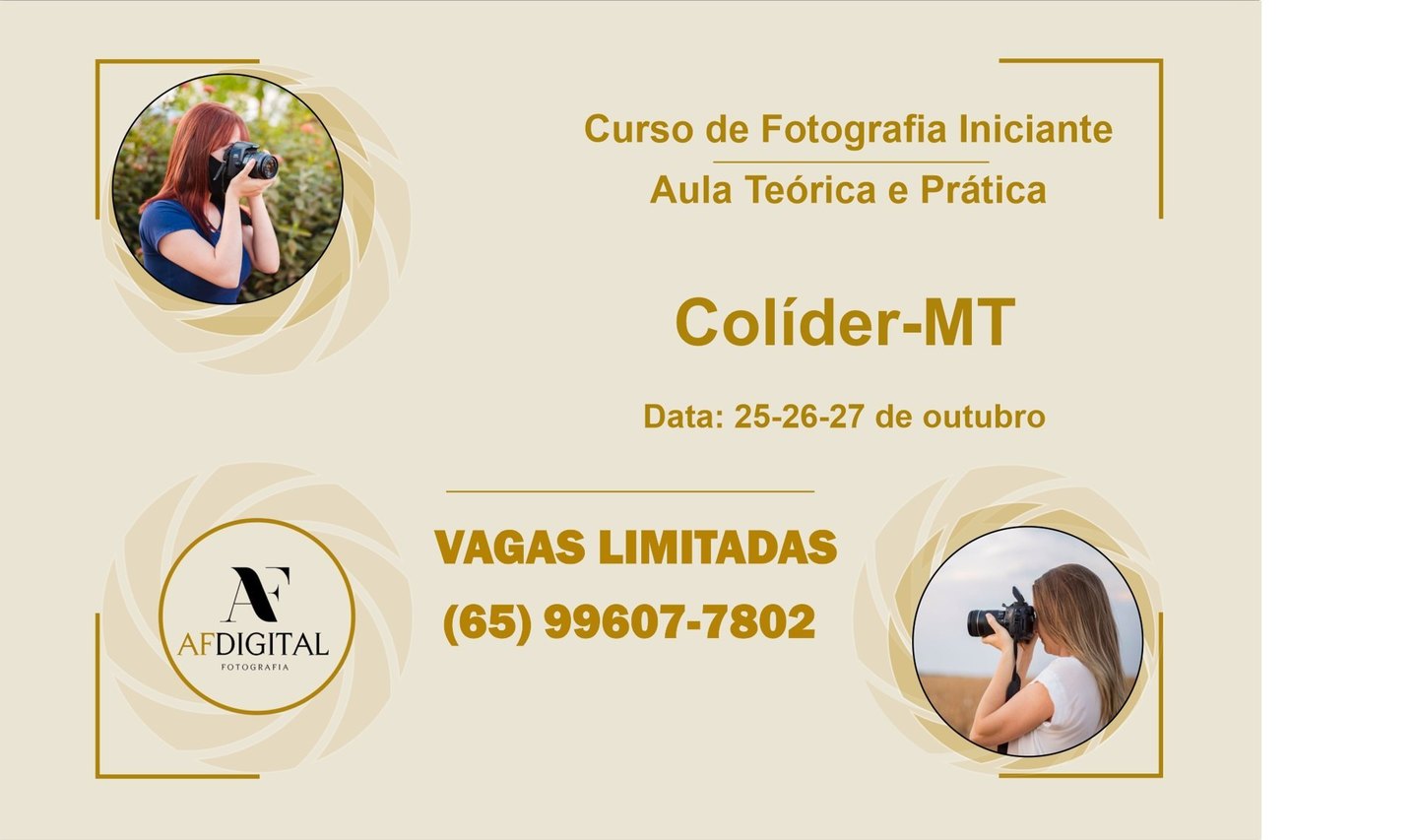 Curso de Fotografia - Colider MT Curso de Fotografia - Colider MT