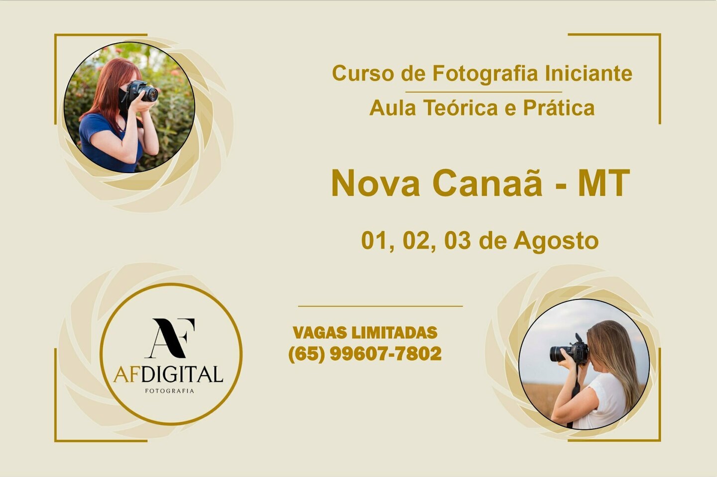Curso de Fotografia - Nova Canaã - MT Curso de Fotografia - Nova Canaã - MT